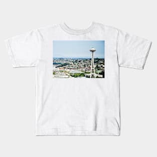 Space Needle in Daylight Kids T-Shirt